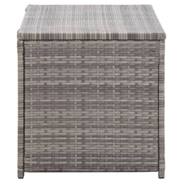 vidaXL Садовый ящик из полиираттана, 100 x 50 x 50 см, серый, 46473