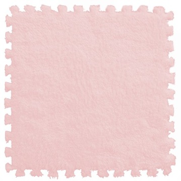 Mata do zabawy edukacyjna 32x32 cm jasny róż