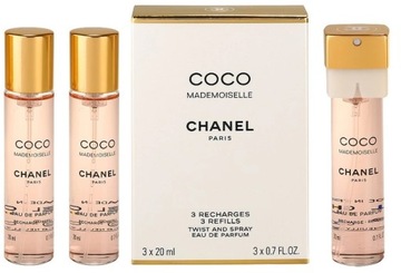 CHANEL Coco Mademoiselle EDP 3 x 20 ml ORYGINAŁ