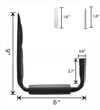 Прочный гигантский крючок для хранения в гараже.