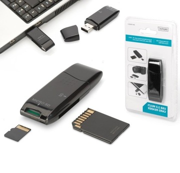 Digitus Micro SD Mini SD USB-карт памяти Reader