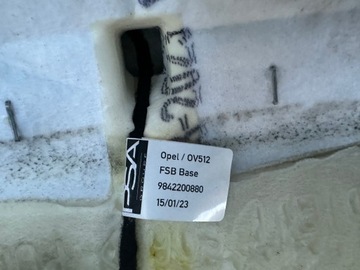 OPEL ASTRA L HB PODPORA SEDADLO PRAVÝ PASAŽÉR
