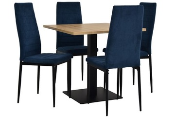 4 x krzesła SZTRUKS i stół TB-02-A 80x80cm BAR PUB