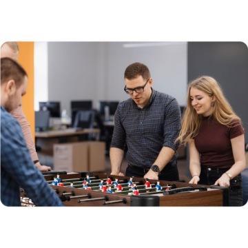 СТОЛ ДЛЯ НАСТОЛЬНОГО ФУТБОЛА NEOSPORT 118X61X79 СМ ТЕМНО-КОРИЧНЕВЫЙ ПРОЧНЫЙ