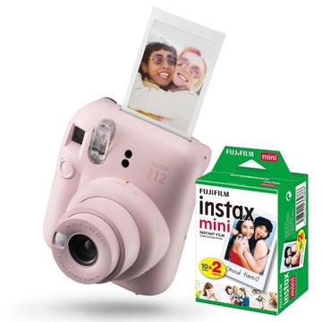 Aparat Fujifilm Instax Mini 12 Pink + wkład 20zdj