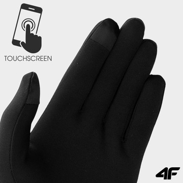 Мужские зимние велосипедные перчатки 4F Touch, велосипедные перчатки унисекс