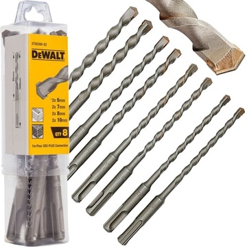 Zestaw 8szt wierteł do betonu 6-10mm DeWalt SDS+