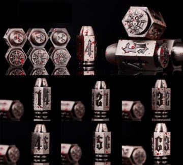 ВОЕННЫЙ СУВЕНИР МЕТАЛЛИЧЕСКИЙ КУБИК K6 1,6 СМ RPG ШЕСТИГРАННИК КОСТЬ