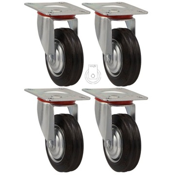 НАБОР ИЗ 4 ШТ. Полочная тележка WHEELS fi 100 1STGU100