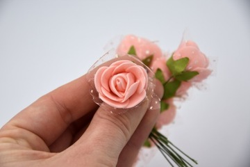 ПЕНОВЫЕ РОЗЫ, РОЗЫ, ЦВЕТЫ, 12 ШТ.
