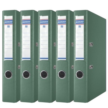 Segregator Master PP Dźwigniowy 50mm Zielony x5