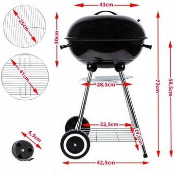 ПОРТАТИВНЫЙ УГОЛЬНЫЙ САДОВЫЙ ГРИЛЬ С КРЫШКОЙ