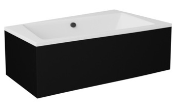 Besco Obudowa CZARNY mat do wanny Infinity 170x110 P/L OAI-170-NSC