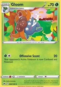 Karty Pokemon (CRZ 002) Gloom