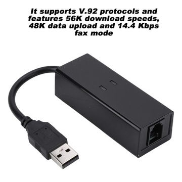 Внешний телефонный модем USB 56K с факсом