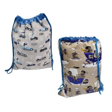 Сумка хлопчатобумажная для детского сада и школы 35х40 - Сумка-Рюкзак Именной тег