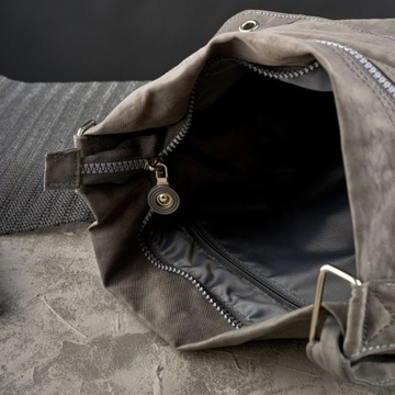 ВМЕСТИТЕЛЬНАЯ СЕРАЯ УНИВЕРСАЛЬНАЯ СУМКА ДЛЯ МОЛОДЕЖИ