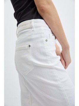 Biała spódnica jeansowa damska ORSAY