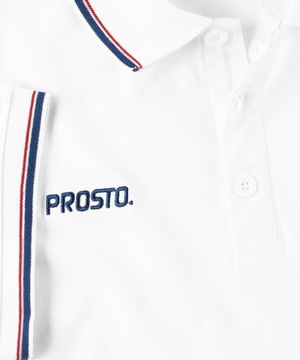 Męska biała koszulka Polo PROSTO Woods L