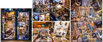 3D ДЕРЕВЯННЫЙ ПАЗЗЛ КУКОЛЬНЫЙ ДОМИК-КНИГА ПАЛЬТО СО СВЕТОДИОДНОЙ СВЕТОДИОДАМИ