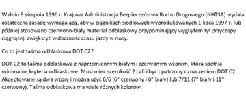 СВЕТООТРАЖАЮЩАЯ ЛЕНТА ДЛЯ КОНТУРА ПРИЦЕПА 50/5м КРАСНАЯ МИКРОПРИЗМАТИЧЕСКАЯ DOT-C2