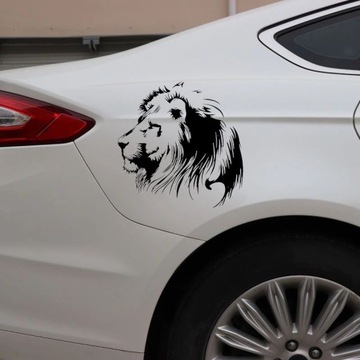автомобильная наклейка автомобильный лев