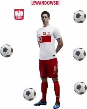 ROBERT LEWANDOWSKI naklejka na ścianę 150 cm