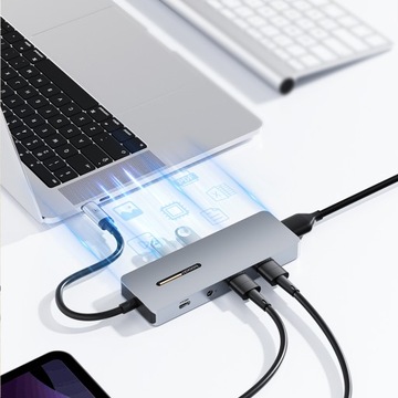 Многофункциональная док-станция Tooki 7-в-1 с адаптером USB-C HUB