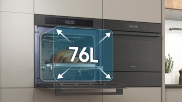 Двухконфорочный духовой шкаф Samsung NV7B4220ZAB + микро. MS22M8254AM графитовая сталь