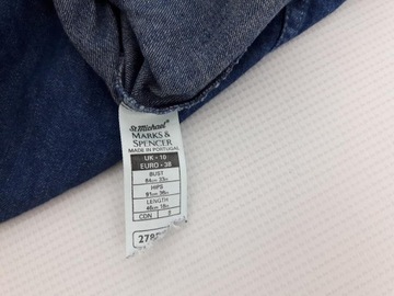 M&S jeansowa SUKIENKA OGRODNICZKA retro _ 38