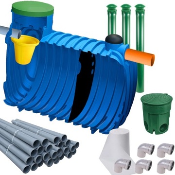 Przydomowa Oczyszczalnia 2 komorowa 3000L 60mb