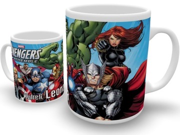 AVENGERS MARVEL KUBEK + IMIĘ