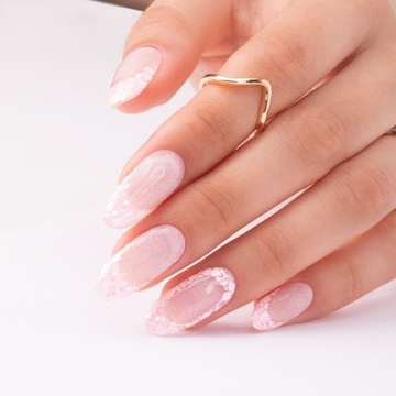Гель для ногтей MOLLYNAILS Pro Salon 15г во флаконе с кисточкой Ледяной Розовый