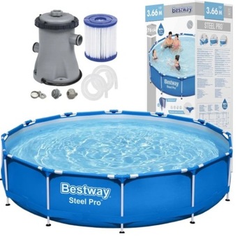 Basen stelażowy okrągły Bestway 366 x 366 cm
