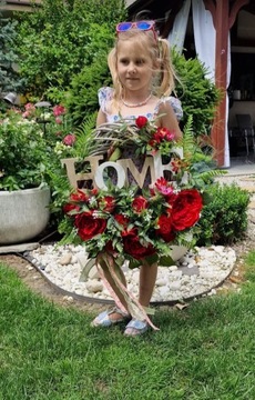 ЦВЕТОЧНЫЙ ВЕНОК, ПЛЕТЕННЫЙ, УКРАШЕНИЕ ДВЕРИ