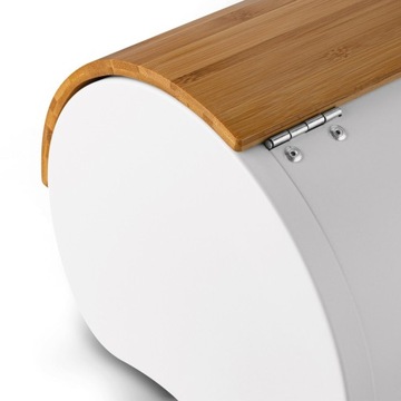 ХЛЕБНАЯ КОРОБКА СОВРЕМЕННАЯ VOLANO, БЕЛАЯ МАТОВАЯ, ЦЕЛЬНЫЙ КОНТЕЙНЕР ДЛЯ ХЛЕБА