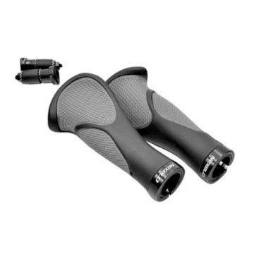 Ручка велосипедного руля 140 мм серо-черная для велосипеда