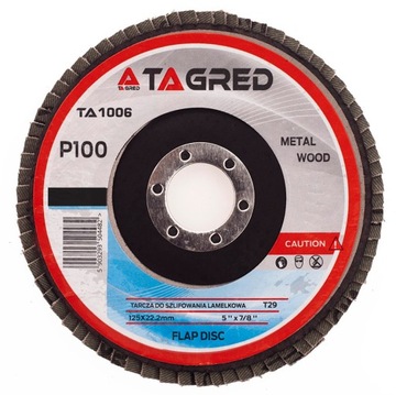 АБРАЗИВНЫЙ ДИСК ПЛАСТИНЧАТЫЙ КОЛЕСО 125MM P100