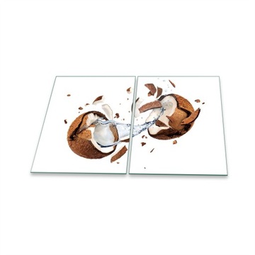 Płytka szklana ochronna na kuchenkę Kokos 2x40x52