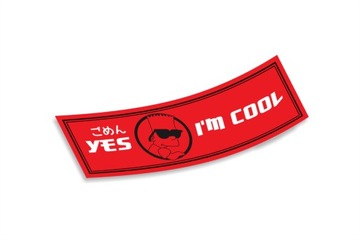 Naklejka Slap Yes I'm cool