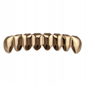 6x18K Hip Hop Górne/dolne grille na zęby 6 szt