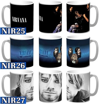КРУЖКА NIRVANA Курт Кобейн в подарок с именем + БЕСПЛАТНАЯ картонная коробка ДЛЯ ПОСВЯЩЕНИЯ ФАНАТУ