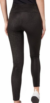 CALZEDONIA legginsy Total Shaper imit skóry M/38