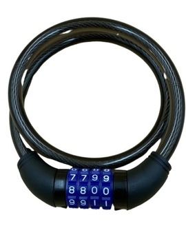 BLOKADA ROWERU NA 4xSZYFR 82x1,2cm ZAPIĘCIE ROWER