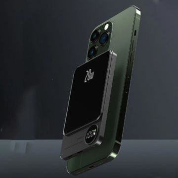 Магнитный беспроводной Powerbank 5000 мАч с быстрой зарядкой Mag-Safe