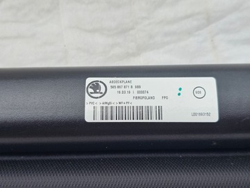 ROLETA KUFRU ZADNÍ SKODA KODIAK I 565867871B