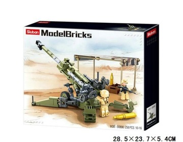 Klocki Sluban MB Wojsko - Działo Przeciwpancerne 258 elementów