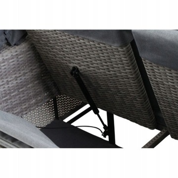 SOFA WYSPA OGRODOWA LOBOS II LEŻANKA 2os. ROZKŁADANA Z PODUSZKAMI MARKIZĄ !