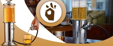 DYSTRYBUTOR ALKOHOLU DOZOWNIK NALEWAK DO PIWA DYSPENSER NA URODZINY IMPREZĘ