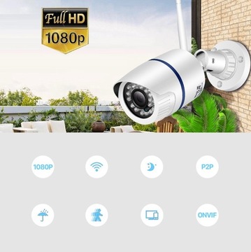 БЕСПРОВОДНАЯ НАРУЖНАЯ КАМЕРА BUBE IP WiFi FULL HD 1080P